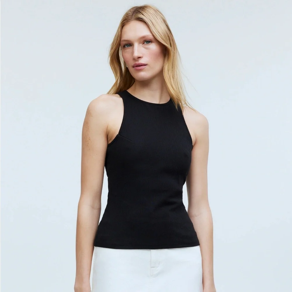 Madewell Highneck Tank in Sleekhold - Picture 4 of 10